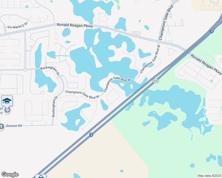 map of restaurants, bars, coffee shops, grocery stores, and more near 106 Captiva Drive in Davenport