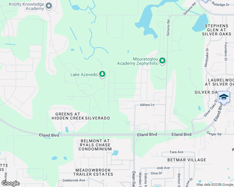 map of restaurants, bars, coffee shops, grocery stores, and more near 6211 Dean Dairy Road in Zephyrhills