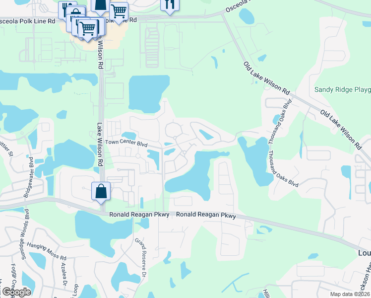 map of restaurants, bars, coffee shops, grocery stores, and more near 111 Village Court in Davenport