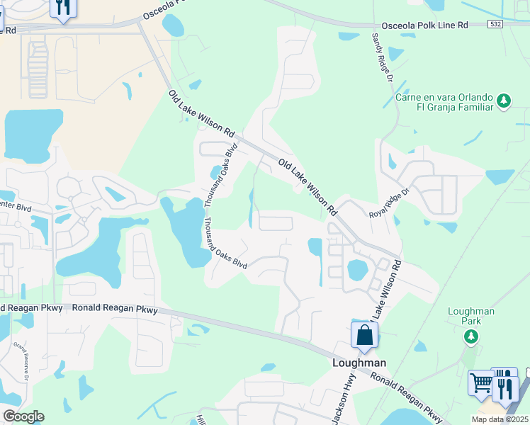 map of restaurants, bars, coffee shops, grocery stores, and more near 1199 Cypress Pointe Boulevard in Davenport