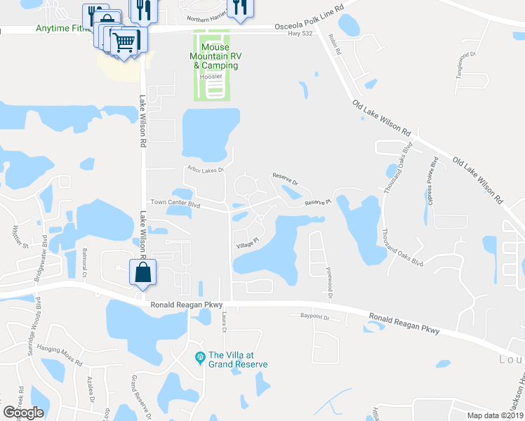map of restaurants, bars, coffee shops, grocery stores, and more near 131 Village Court in Davenport