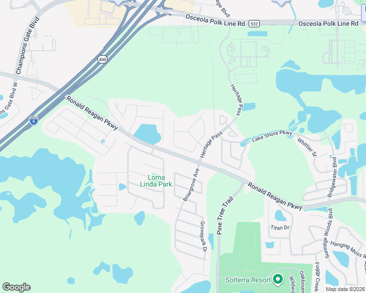map of restaurants, bars, coffee shops, grocery stores, and more near 1520 Pine Ridge Drive in Davenport