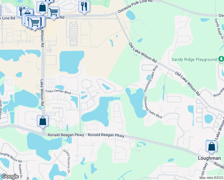 map of restaurants, bars, coffee shops, grocery stores, and more near 203 Reserve Drive in Davenport