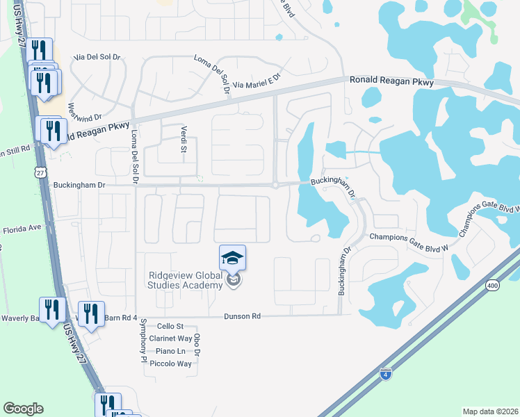 map of restaurants, bars, coffee shops, grocery stores, and more near 344 Regency Street in Davenport