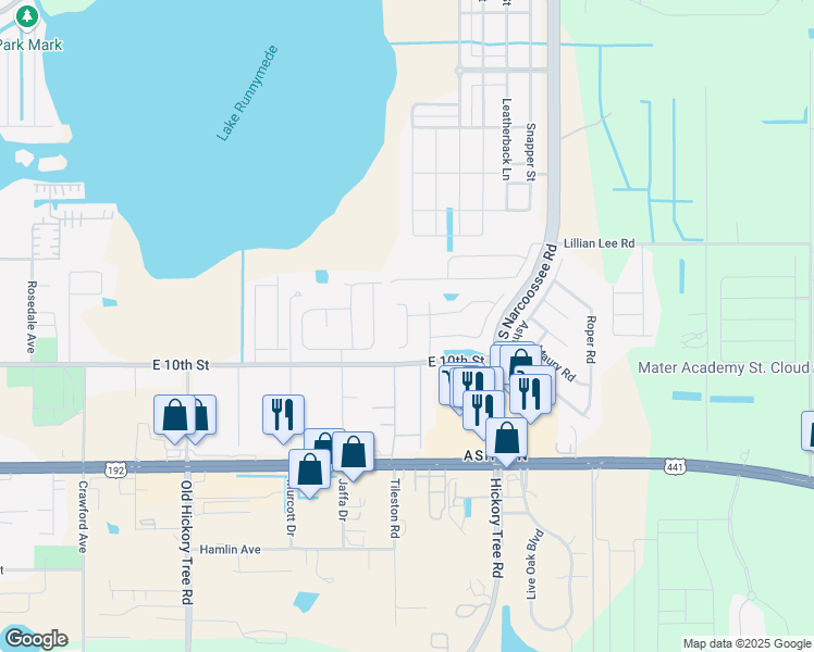 map of restaurants, bars, coffee shops, grocery stores, and more near 1998 Nicholas Place in Saint Cloud