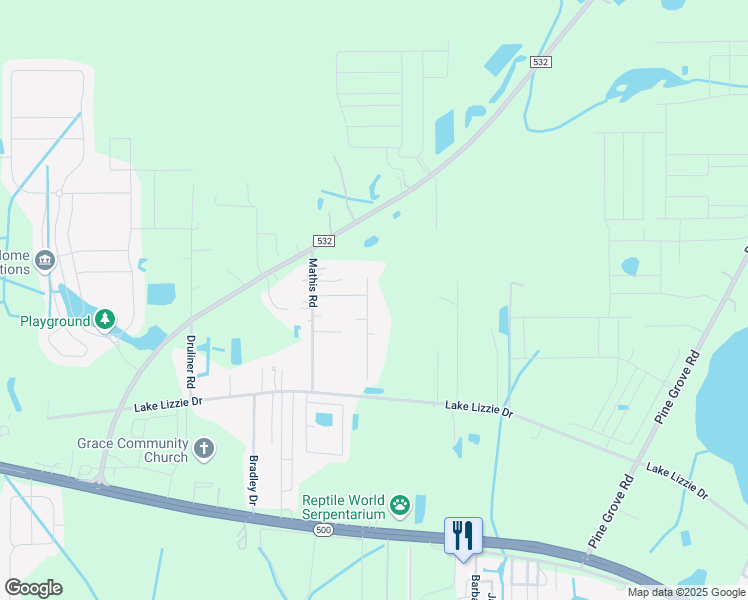 map of restaurants, bars, coffee shops, grocery stores, and more near 1811 Winchester Court in St. Cloud