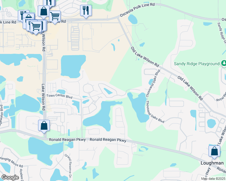 map of restaurants, bars, coffee shops, grocery stores, and more near 203 Reserve Drive in Davenport