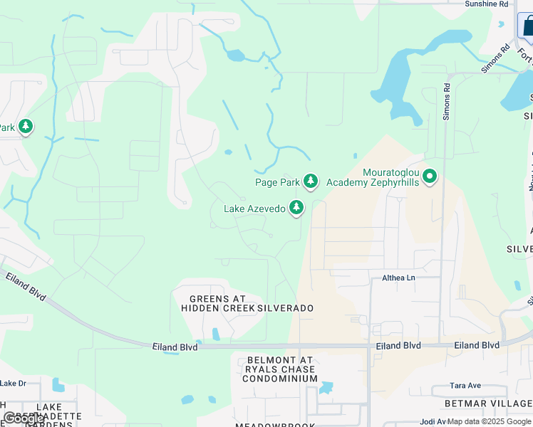 map of restaurants, bars, coffee shops, grocery stores, and more near 36125 Stable Wilk Avenue in Zephyrhills