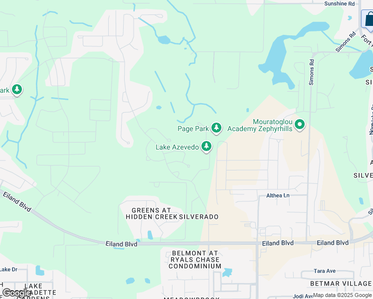 map of restaurants, bars, coffee shops, grocery stores, and more near 36173 Shady Bluff Loop in Zephyrhills