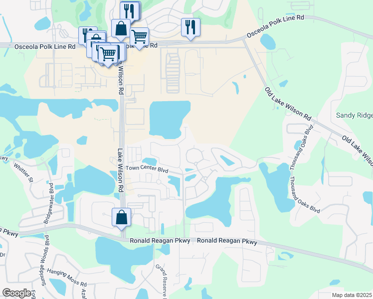 map of restaurants, bars, coffee shops, grocery stores, and more near 431 Arbor Lakes Drive in Davenport