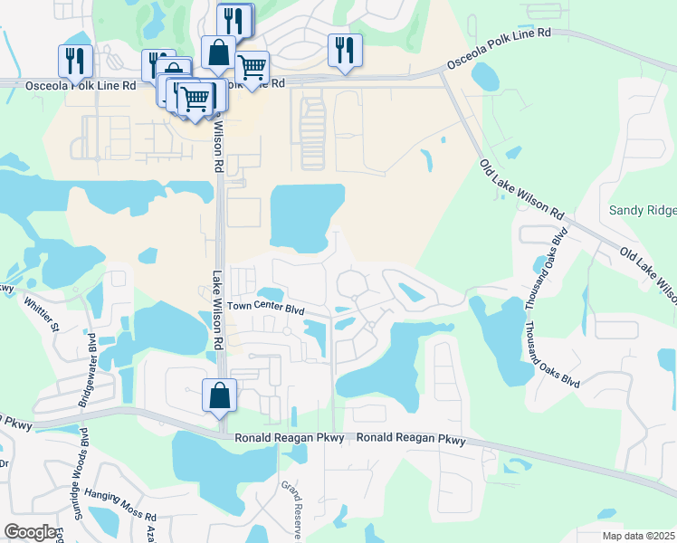 map of restaurants, bars, coffee shops, grocery stores, and more near 431 Arbor Lakes Drive in Davenport