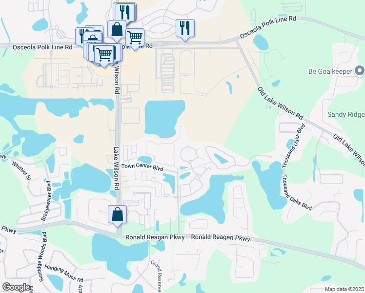 map of restaurants, bars, coffee shops, grocery stores, and more near 611 Terrace Ridge Circle in Davenport