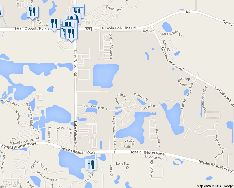 map of restaurants, bars, coffee shops, grocery stores, and more near 611 Terrace Ridge Circle in Davenport