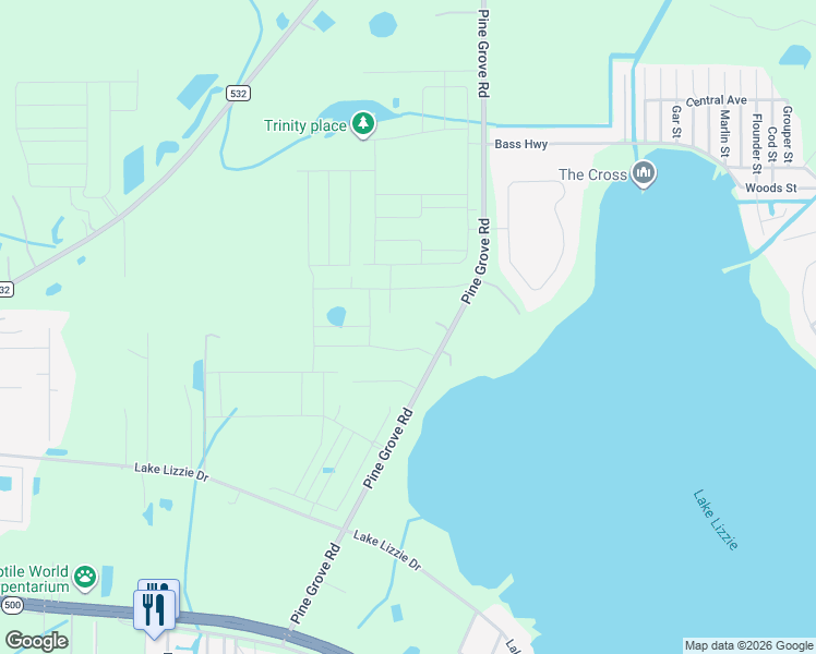 map of restaurants, bars, coffee shops, grocery stores, and more near 1850 Pine Grove Rd in St Cloud
