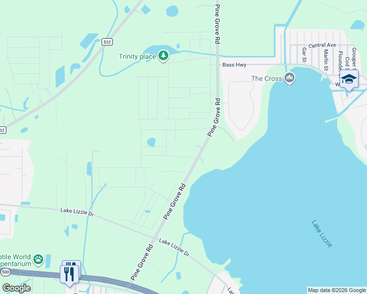 map of restaurants, bars, coffee shops, grocery stores, and more near 1850 Pine Grove Rd in St Cloud