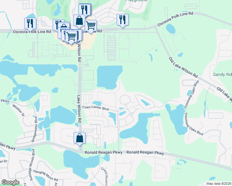 map of restaurants, bars, coffee shops, grocery stores, and more near 431 Arbor Lakes Drive in Davenport