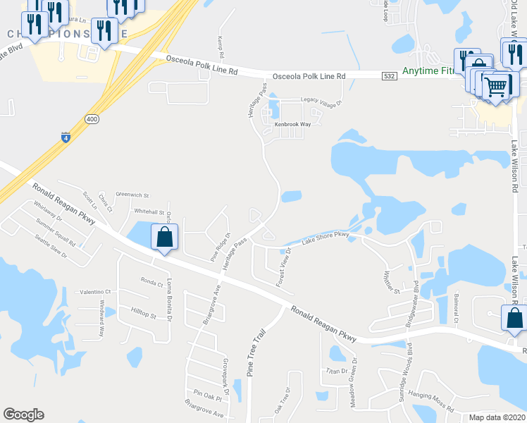 map of restaurants, bars, coffee shops, grocery stores, and more near 234 Monroe Circle in Davenport