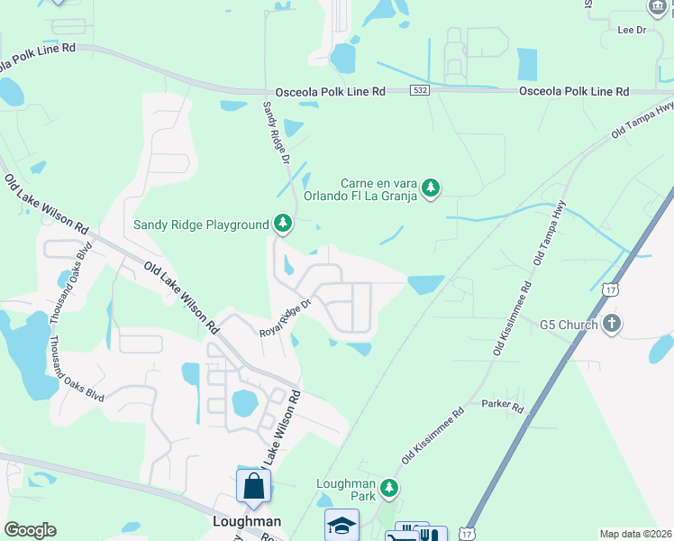 map of restaurants, bars, coffee shops, grocery stores, and more near 503 Blue Jay Way in Davenport