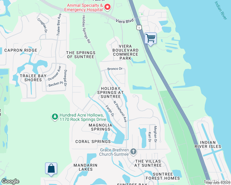 map of restaurants, bars, coffee shops, grocery stores, and more near 905 Doria Way in Melbourne
