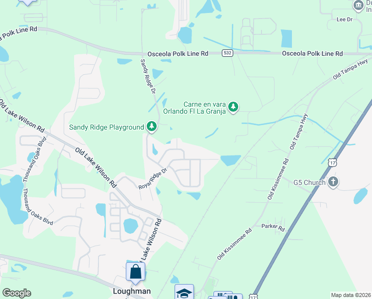 map of restaurants, bars, coffee shops, grocery stores, and more near 538 Blue Jay Way in Davenport