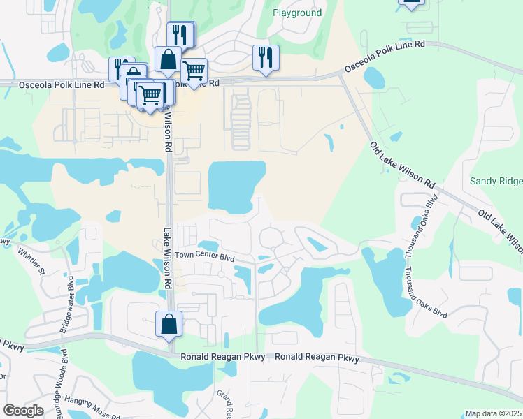 map of restaurants, bars, coffee shops, grocery stores, and more near 431 Arbor Lakes Drive in Davenport