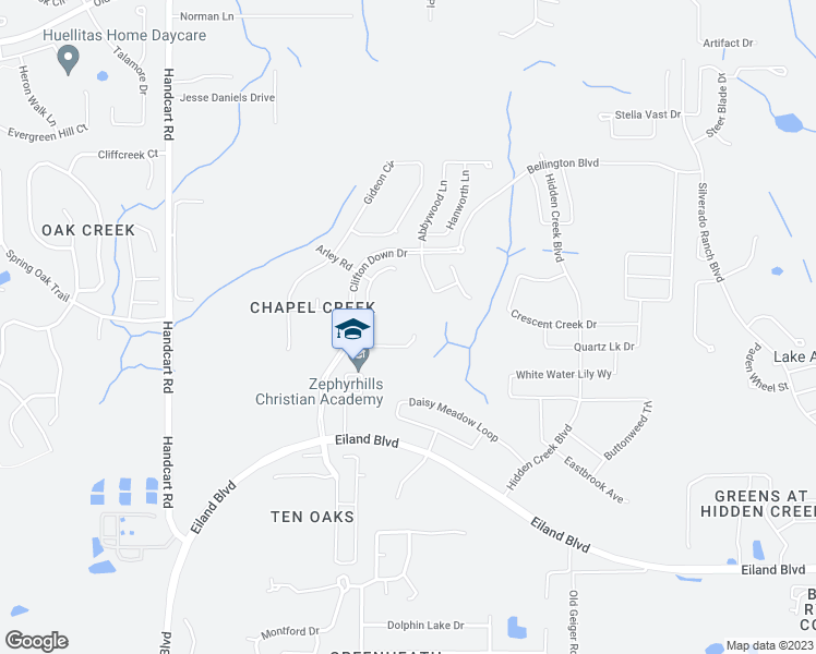 map of restaurants, bars, coffee shops, grocery stores, and more near 35126 Long Island Court in Zephyrhills