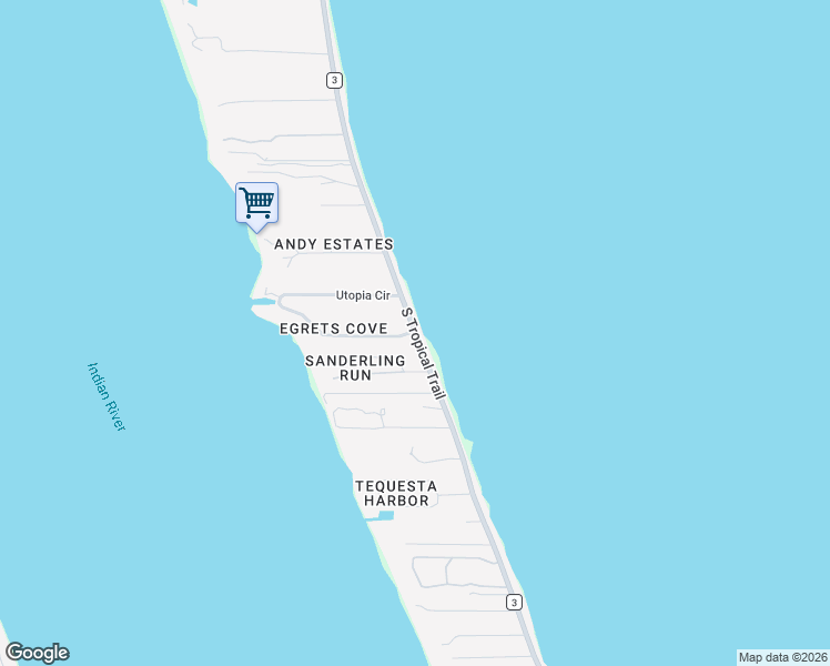 map of restaurants, bars, coffee shops, grocery stores, and more near 5886 South Tropical Trail in Merritt Island