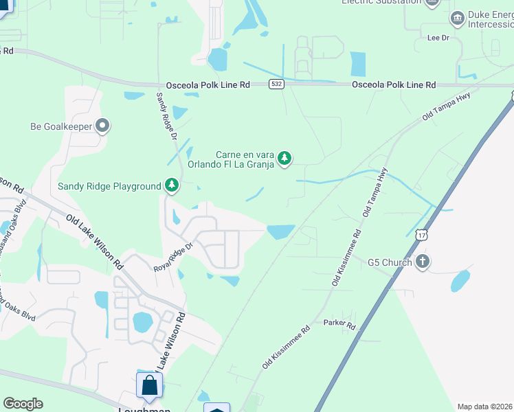 map of restaurants, bars, coffee shops, grocery stores, and more near 2245 Royal Ridge Drive in Davenport