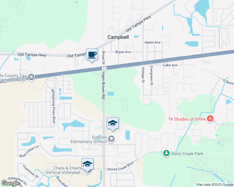 map of restaurants, bars, coffee shops, grocery stores, and more near 4441 Anderson Road in Kissimmee