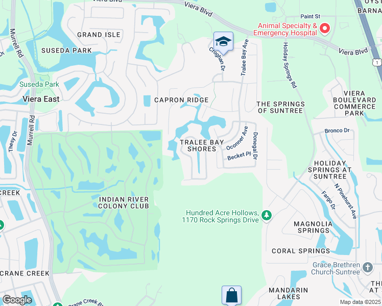 map of restaurants, bars, coffee shops, grocery stores, and more near 1373 Tralee Bay Avenue in Melbourne