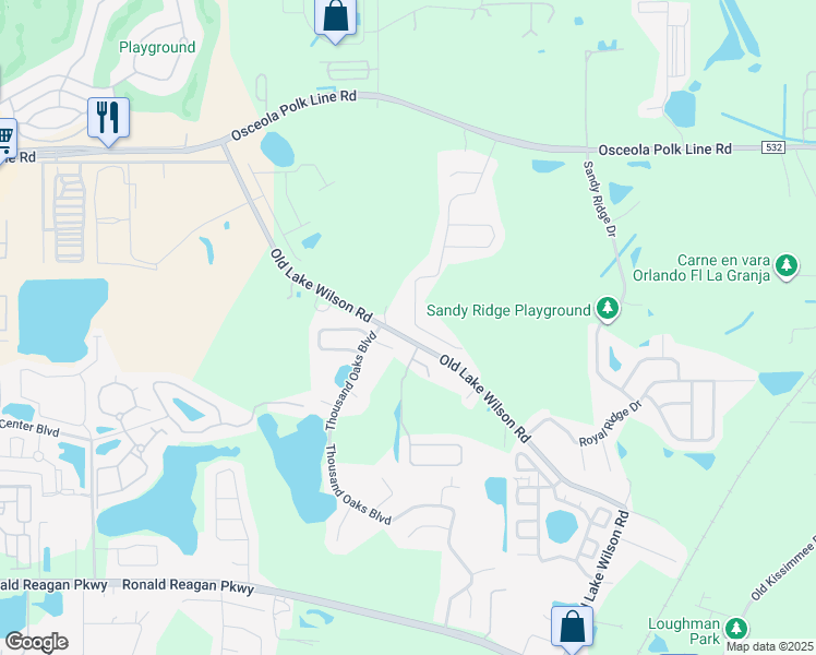 map of restaurants, bars, coffee shops, grocery stores, and more near 392 Tanglewood Drive in Davenport