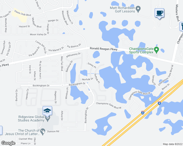 map of restaurants, bars, coffee shops, grocery stores, and more near 866 Sussex Drive in Davenport