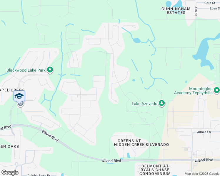 map of restaurants, bars, coffee shops, grocery stores, and more near 6637 Wagon Trail Street in Zephyrhills