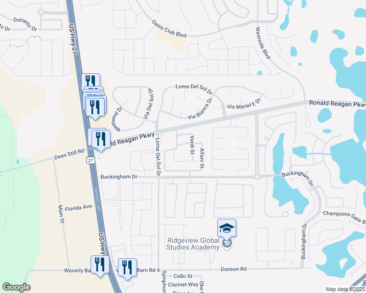 map of restaurants, bars, coffee shops, grocery stores, and more near 622 Alfani Street in Davenport