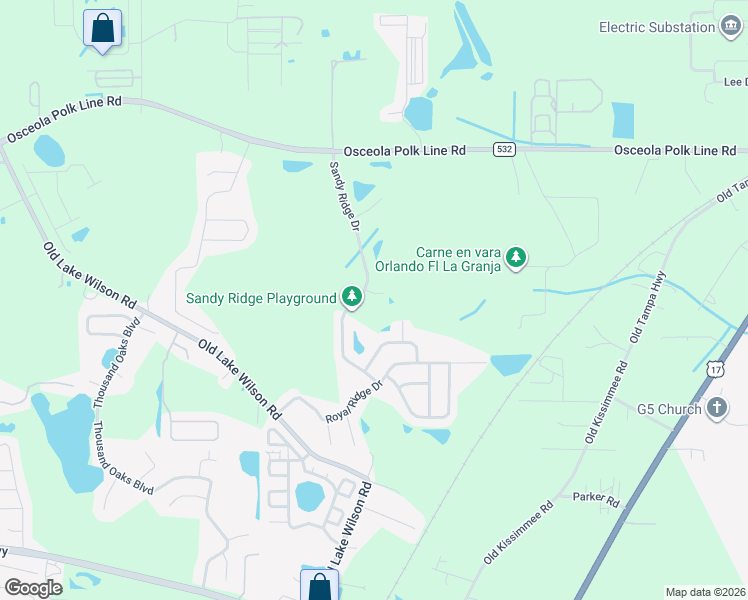 map of restaurants, bars, coffee shops, grocery stores, and more near 139 Ridgebrook Court in Davenport