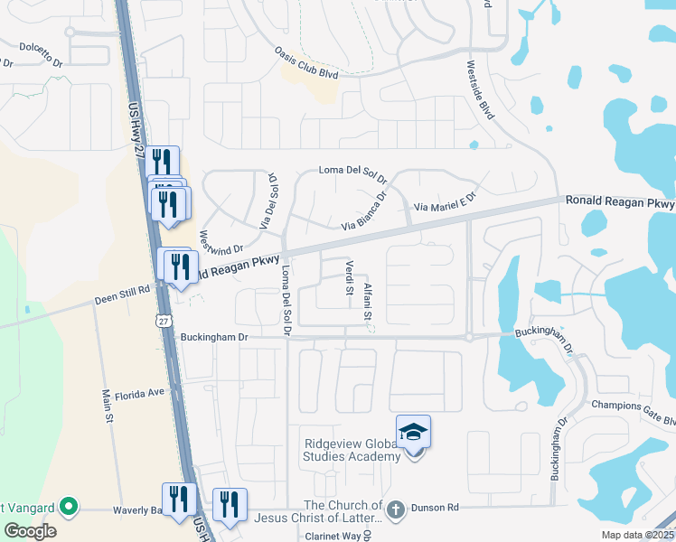 map of restaurants, bars, coffee shops, grocery stores, and more near 328 Verdi Street in Davenport