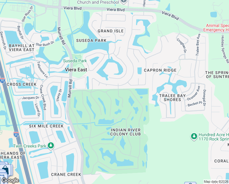 map of restaurants, bars, coffee shops, grocery stores, and more near 1537 Independence Avenue in Melbourne