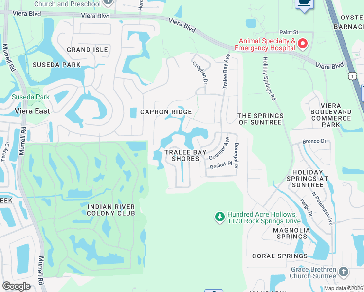 map of restaurants, bars, coffee shops, grocery stores, and more near 1502 Tralee Bay Avenue in Melbourne