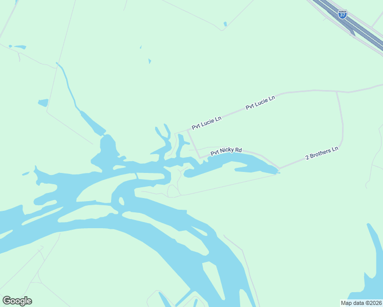 map of restaurants, bars, coffee shops, grocery stores, and more near 133 Bouy Lane in George West