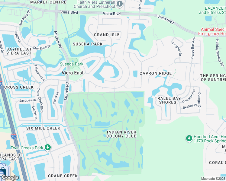 map of restaurants, bars, coffee shops, grocery stores, and more near 1537 Independence Avenue in Melbourne