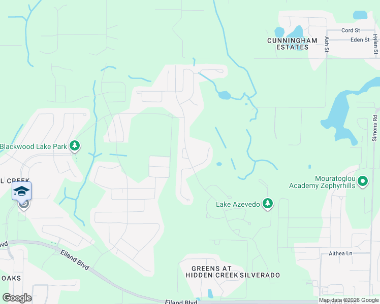 map of restaurants, bars, coffee shops, grocery stores, and more near 6930 Silverado Ranch Boulevard in Zephyrhills
