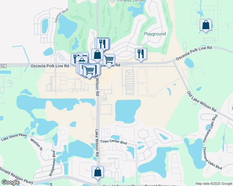 map of restaurants, bars, coffee shops, grocery stores, and more near 1000 Victoria Park Dr in Davenport