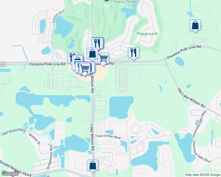 map of restaurants, bars, coffee shops, grocery stores, and more near in Loughman