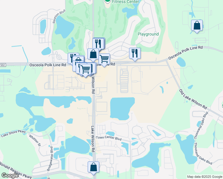 map of restaurants, bars, coffee shops, grocery stores, and more near 1000 Victoria Park Dr in Davenport