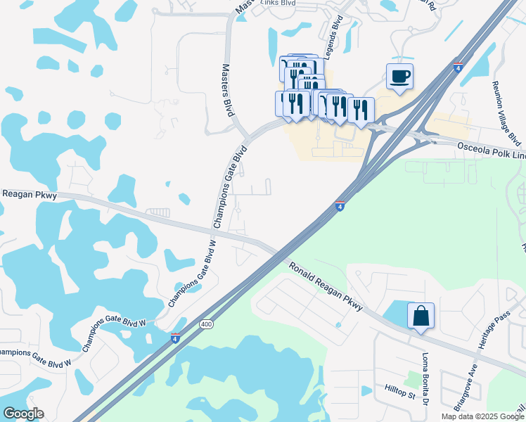map of restaurants, bars, coffee shops, grocery stores, and more near 175 Pintail Lane in Four Corners