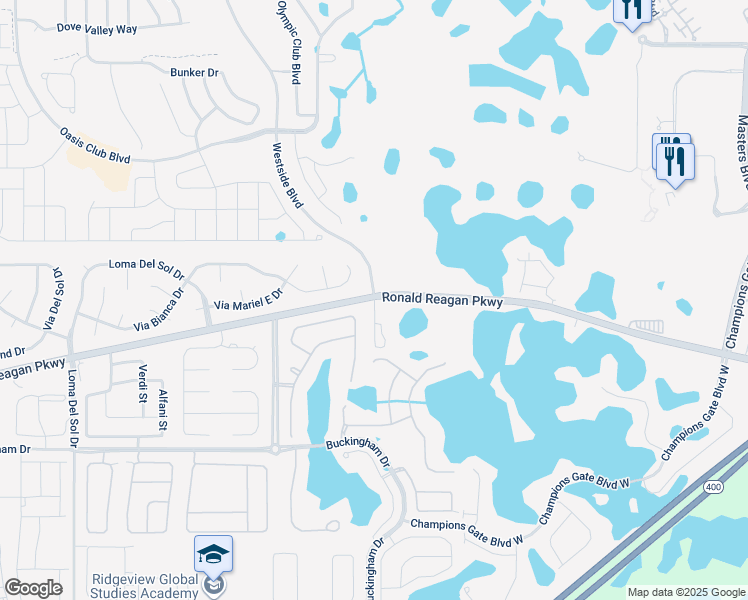 map of restaurants, bars, coffee shops, grocery stores, and more near 614 Kildrummy Drive in Davenport