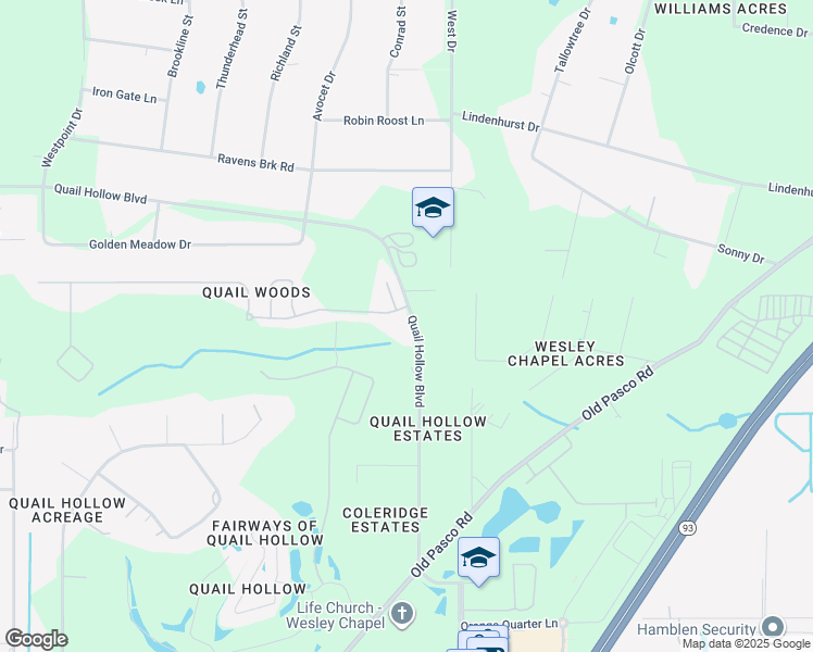 map of restaurants, bars, coffee shops, grocery stores, and more near 27849 Sora Boulevard in Zephyrhills