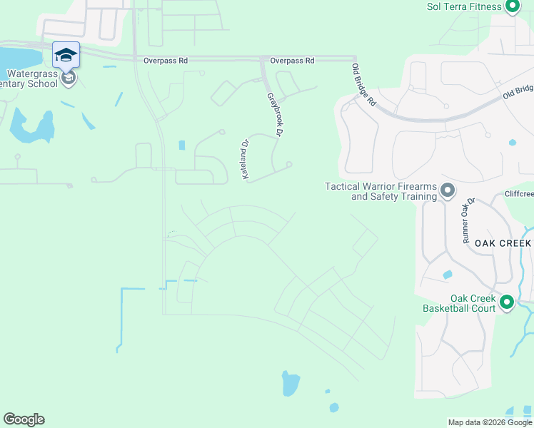 map of restaurants, bars, coffee shops, grocery stores, and more near 33482 Barnebrook Drive in Wesley Chapel