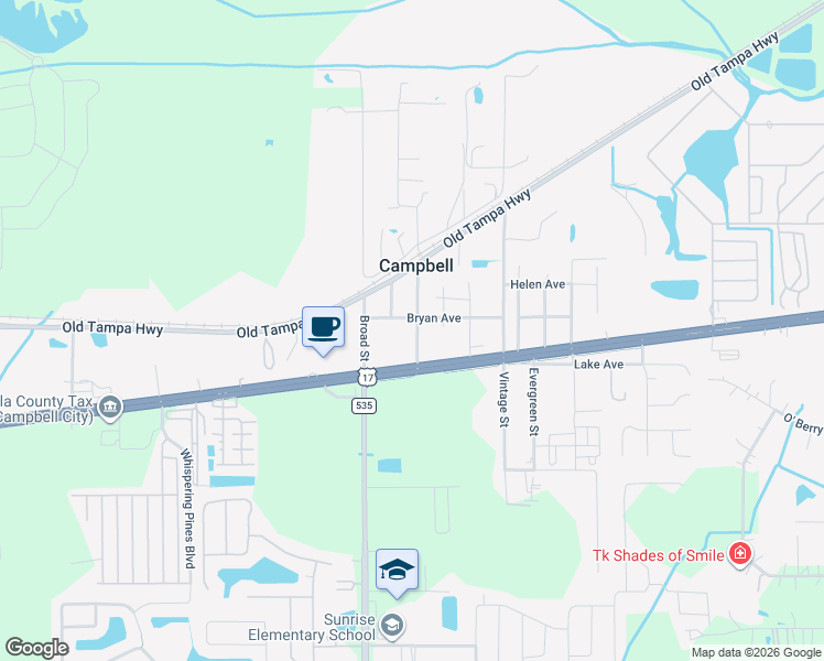 map of restaurants, bars, coffee shops, grocery stores, and more near 1645 Lime Street in Kissimmee