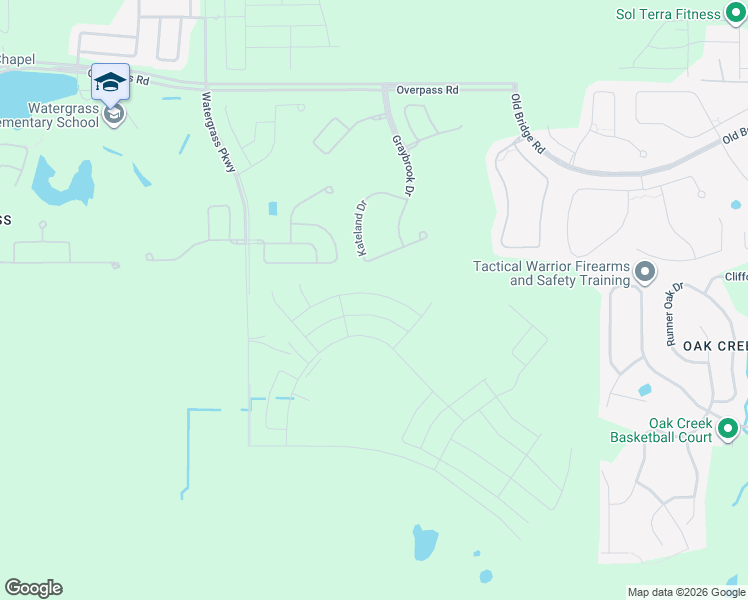 map of restaurants, bars, coffee shops, grocery stores, and more near 33426 Barnebrook Drive in Wesley Chapel